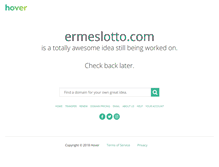 Tablet Screenshot of ermeslotto.com